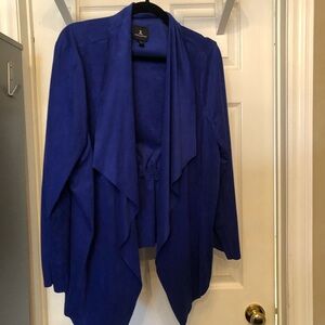Jules and Leopold Blue Suede-like Jacket Size 2X